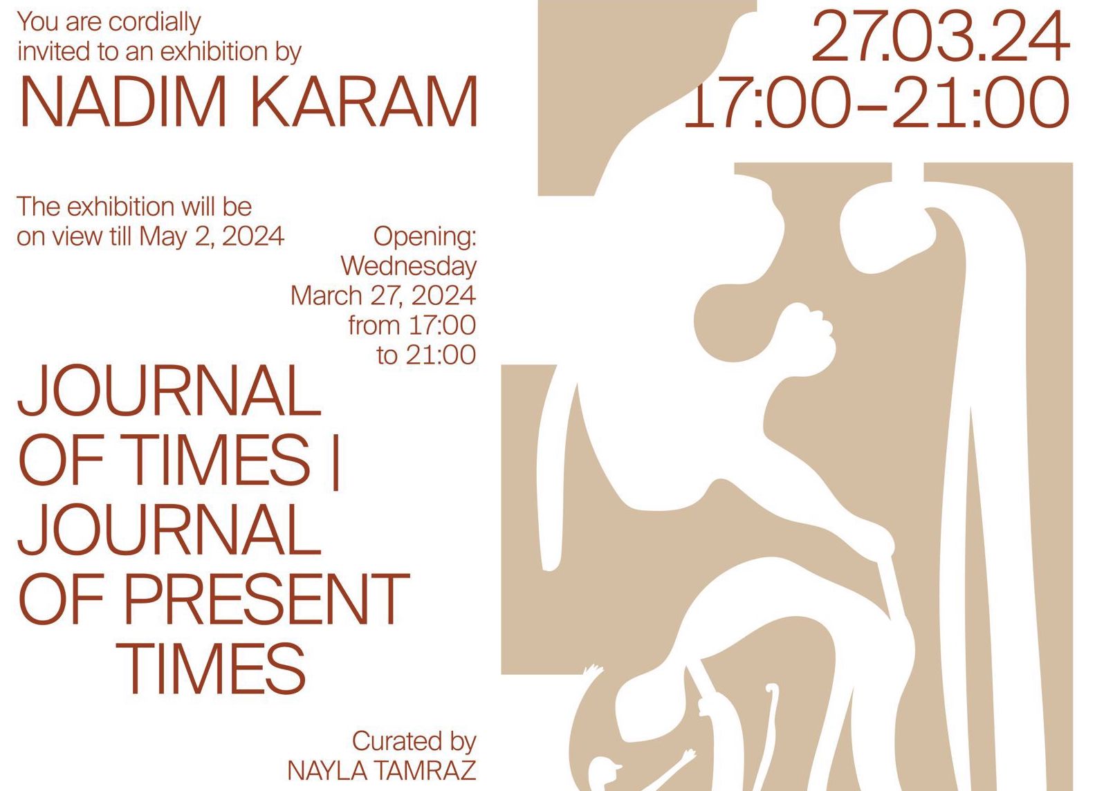 Exposition Nadim Karam vendredi 12 avril