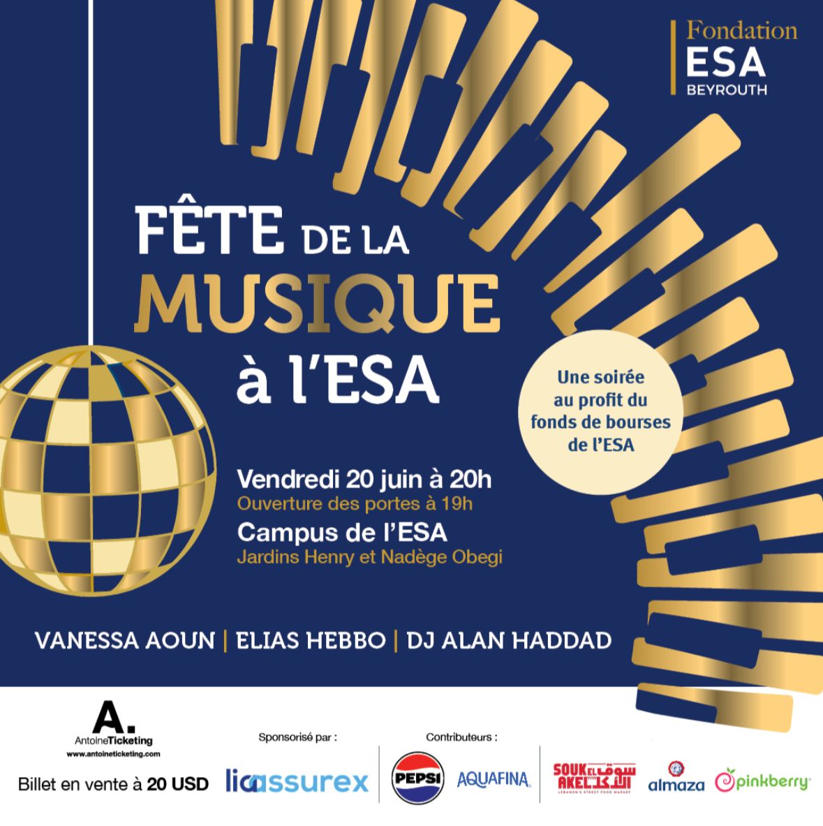 Fête de la musique à l'ESA le vendredi 20 juin 2025